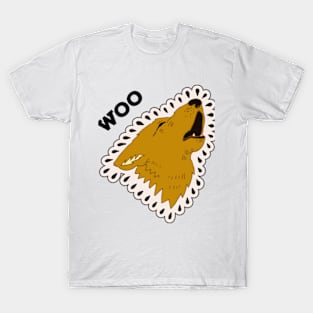 Dog howls T-Shirt